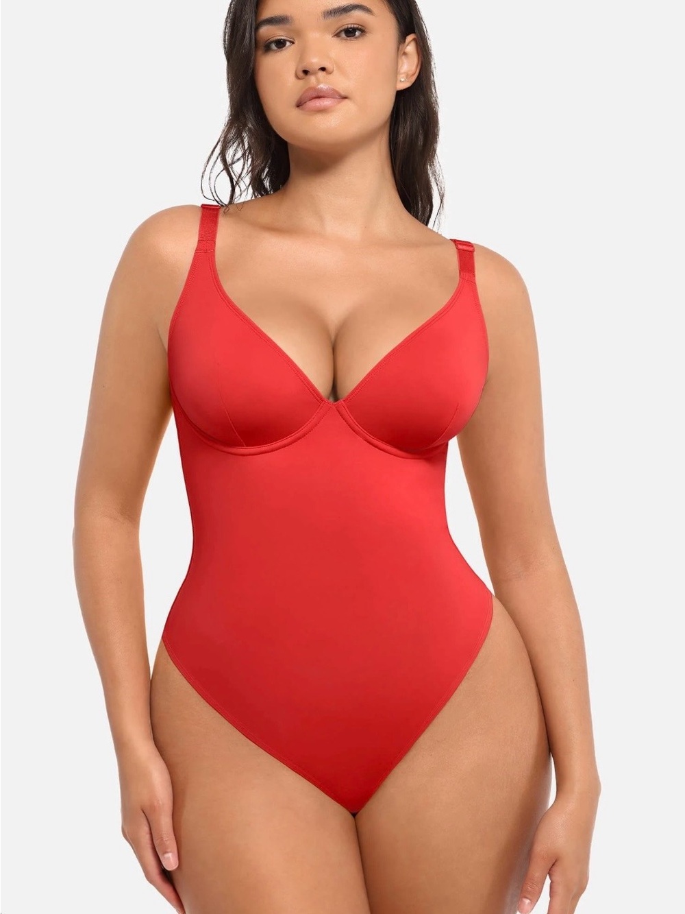 FEELINGIRL Red Sculpting One-Piece BODY Suit - Supportive Fit